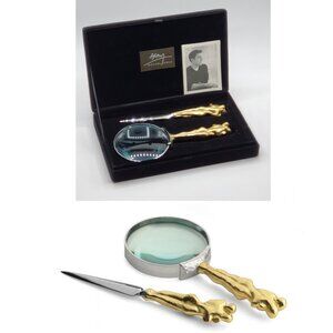 Michael Aram 2-Piece Adam & Eve Magnifying Glass & Letter Opener Set